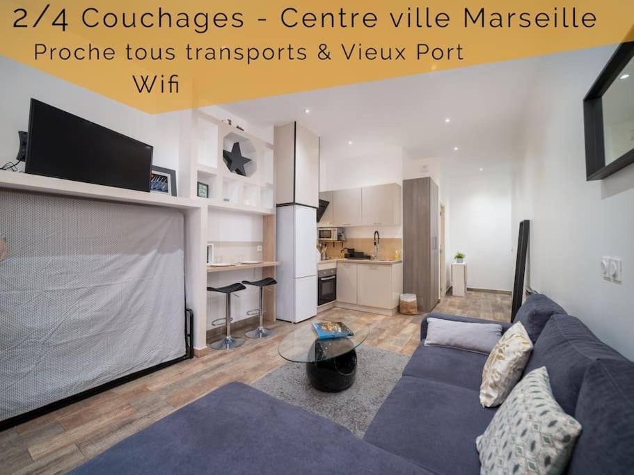 Appartement Tout Equipe 2 A 4 Couchages Au Coeur Du Vieux Port Marseille Eksteriør billede